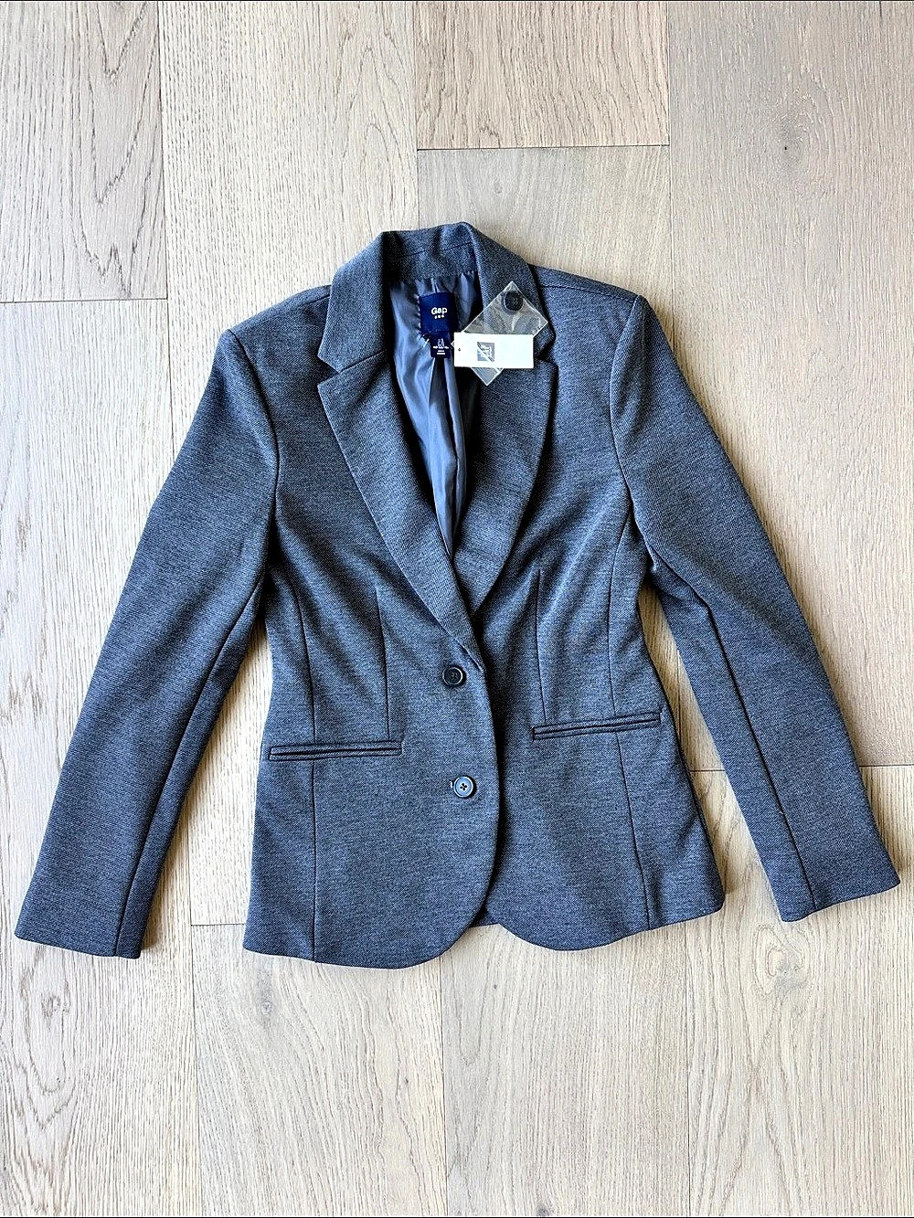 Gap Blazer Women’s Size 0 Gray NWT Pockets Business Attire Jacket Office